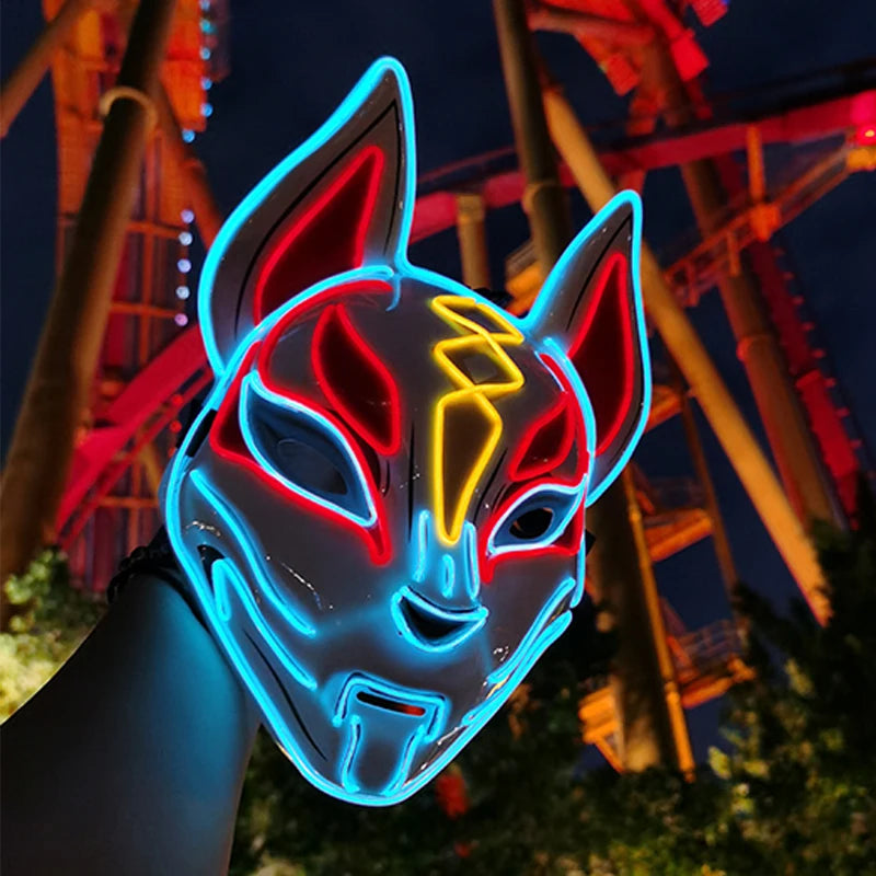 LED Fox Mask Halloween