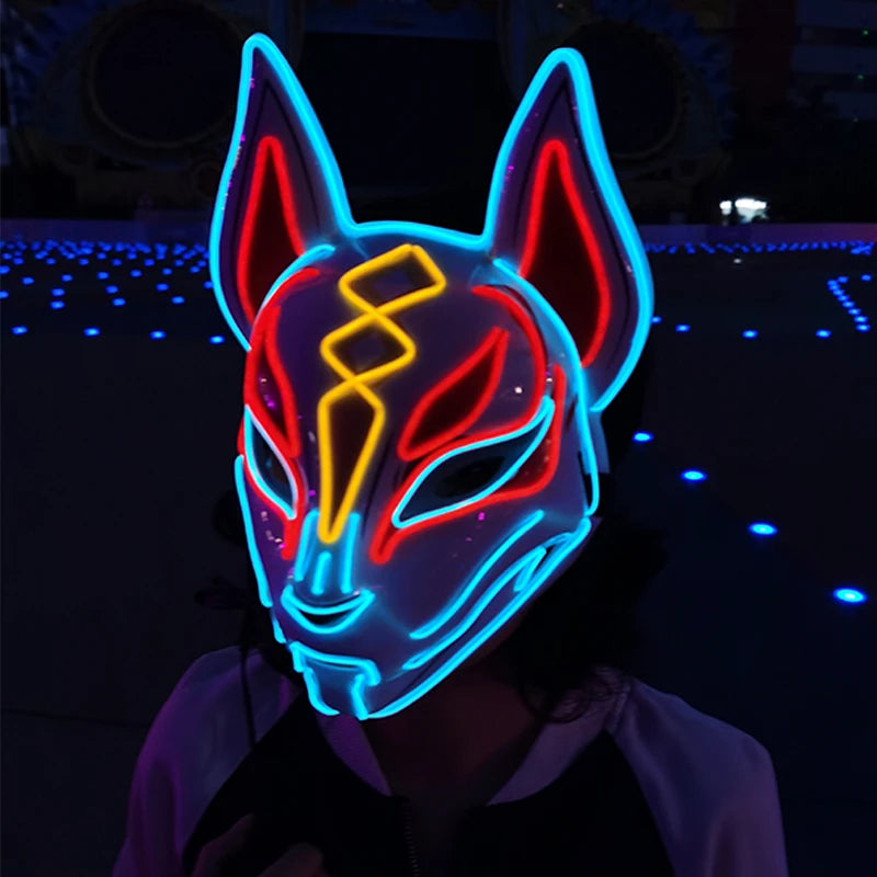 LED Fox Mask Halloween