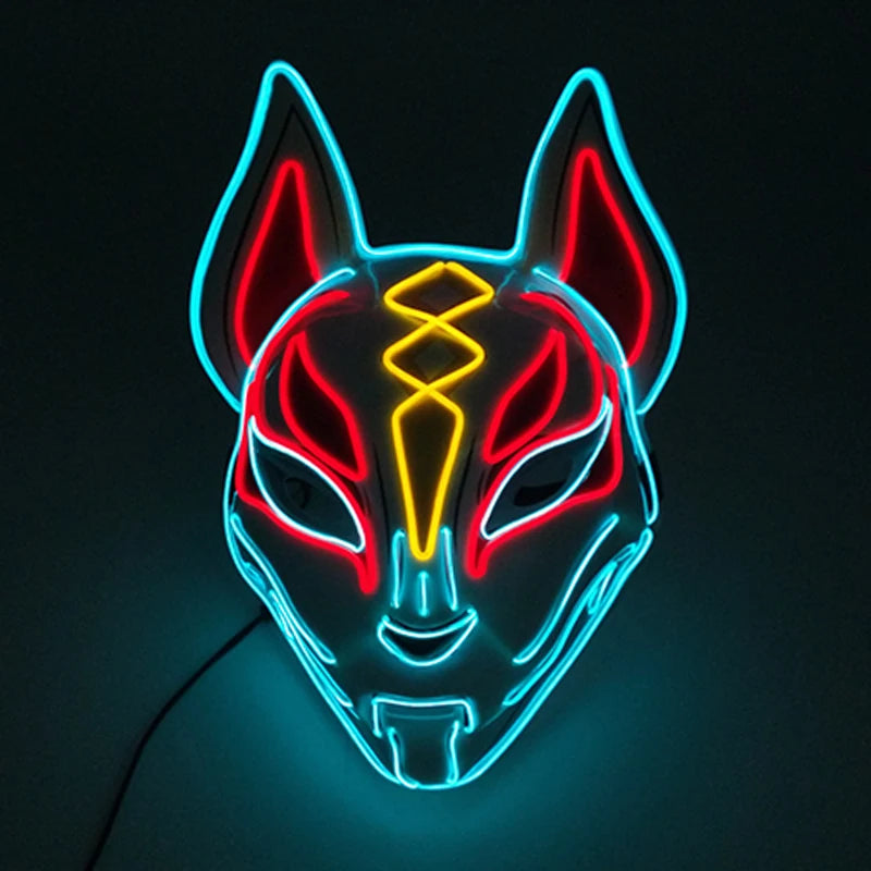 LED Fox Mask Halloween