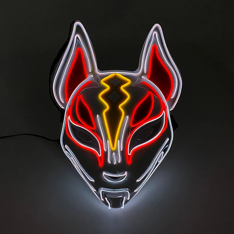 LED Fox Mask Halloween