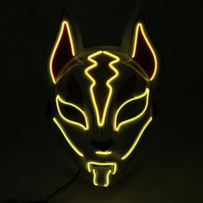 LED Fox Mask Halloween