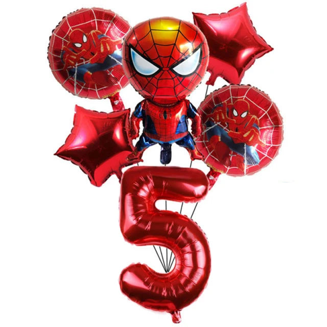 Spiderman Feestset met servies,ballonnen en decoratie