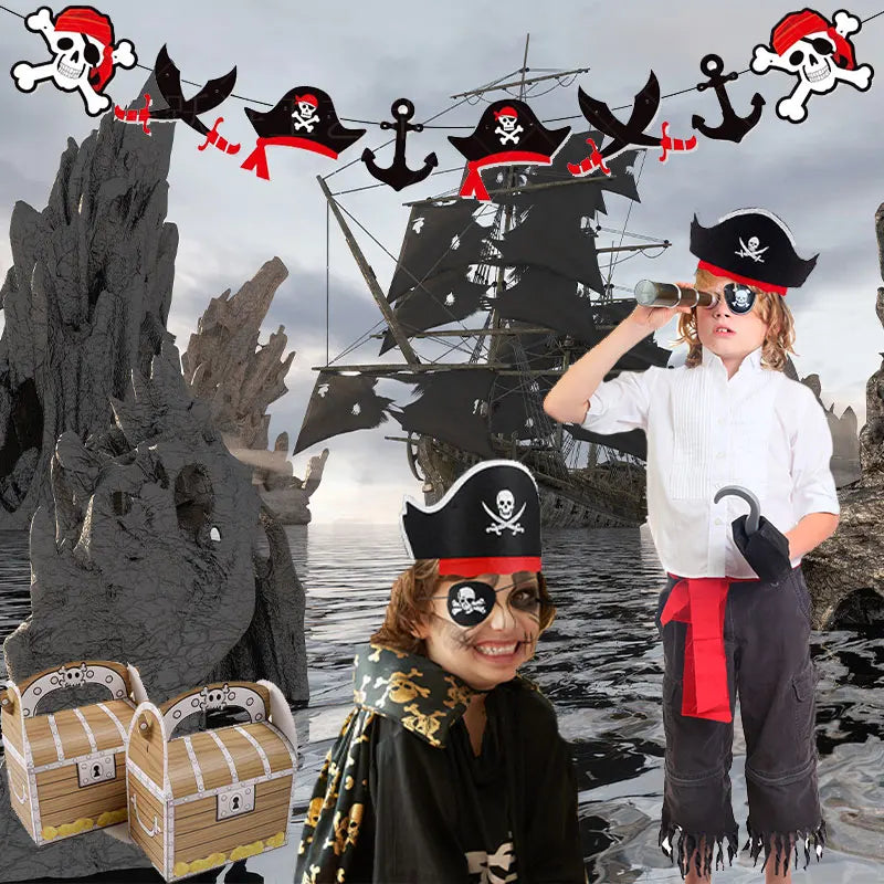 Piraten verkleed set voor kinderfeestje