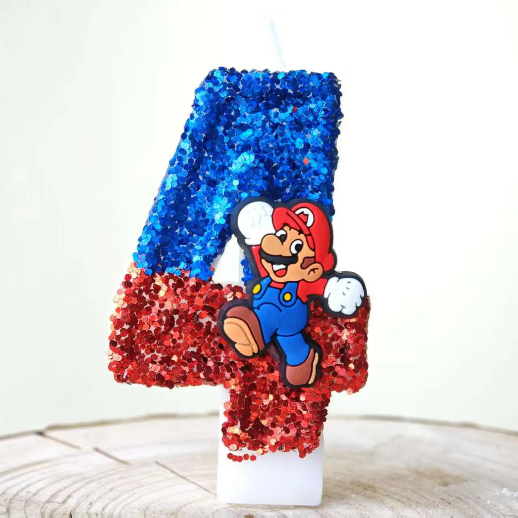 Mario & Luigi verjaardags kaarsen