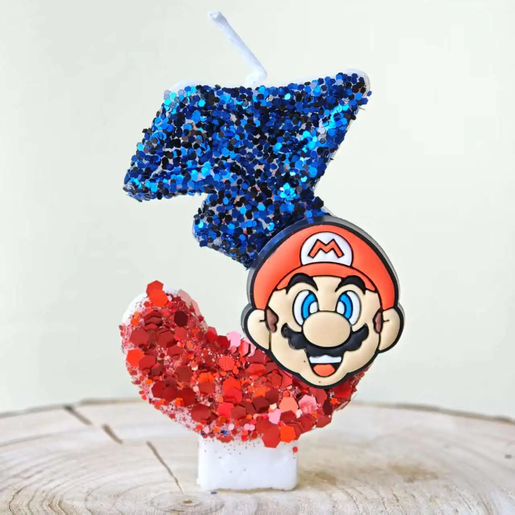 Mario & Luigi verjaardags kaarsen