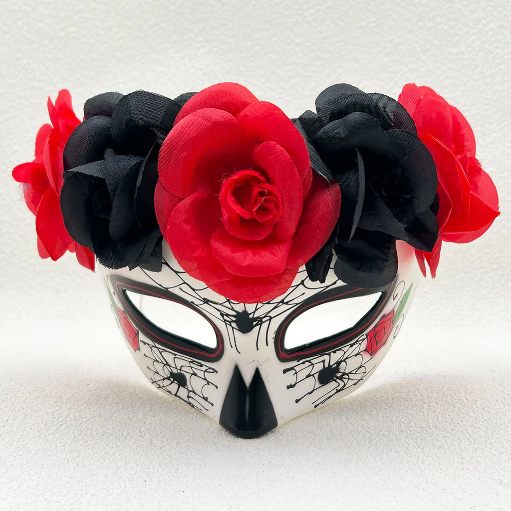 Dames Masquerade gezichtsmasker met bloemen
