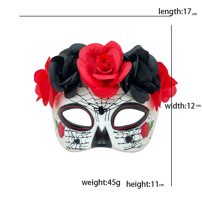 Dames Masquerade gezichtsmasker met bloemen