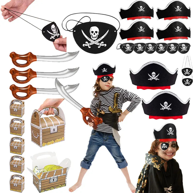 Piraten verkleed set voor kinderfeestje