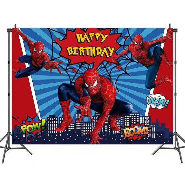 Spiderman Feestset met servies,ballonnen en decoratie
