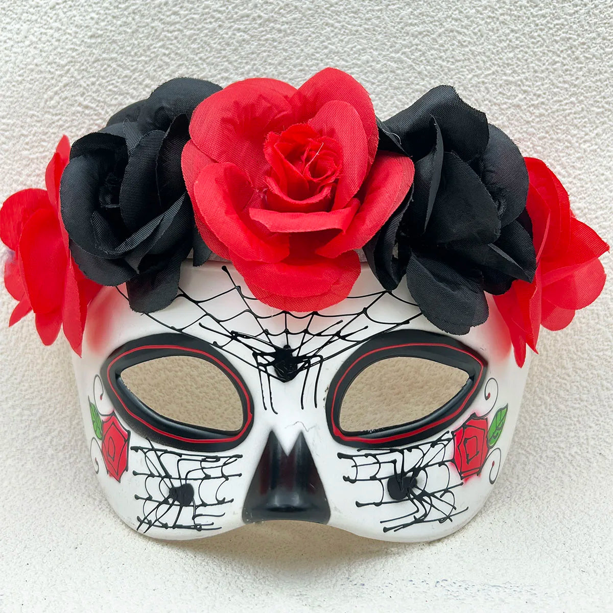 Dames Masquerade gezichtsmasker met bloemen