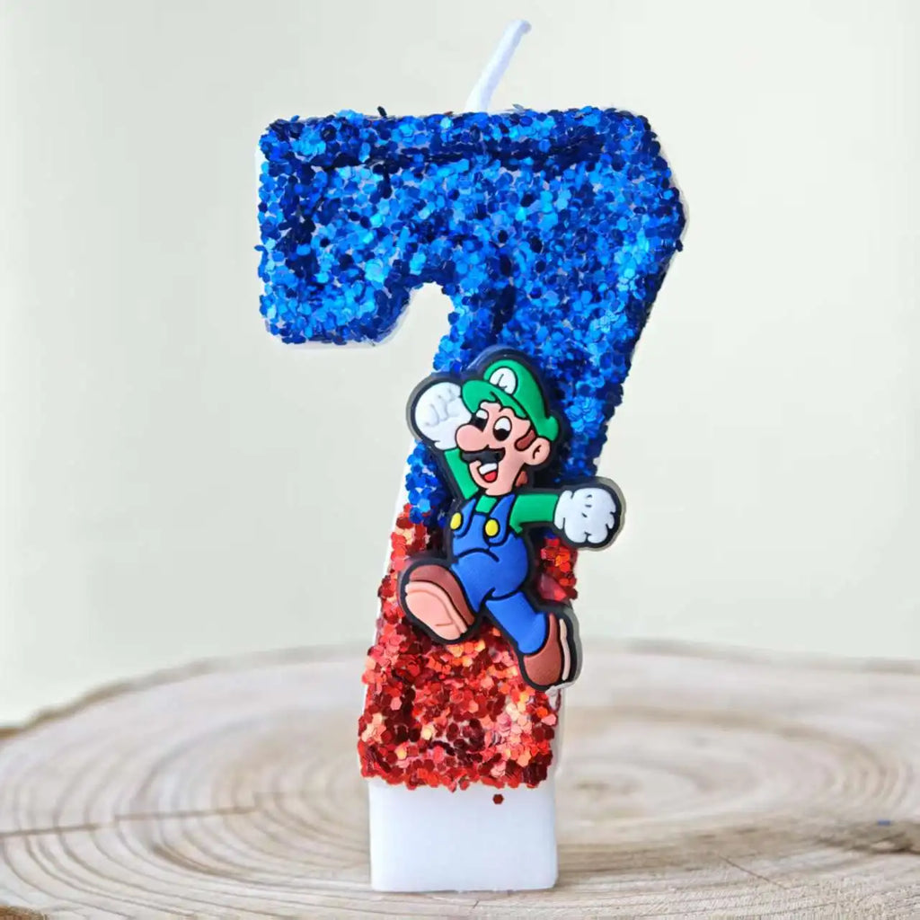 Mario & Luigi verjaardags kaarsen