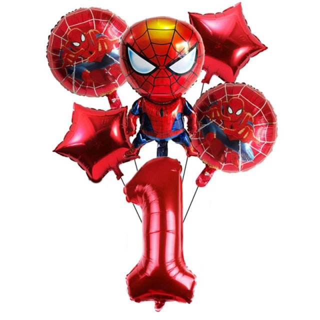 Spiderman Feestset met servies,ballonnen en decoratie