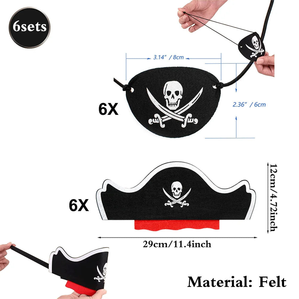 Piraten verkleed set voor kinderfeestje