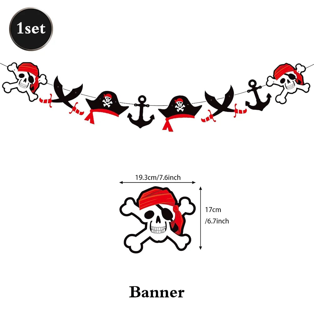 Piraten verkleed set voor kinderfeestje