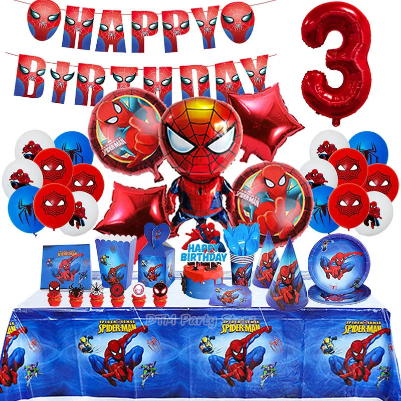 Spiderman verjaardags decoratie