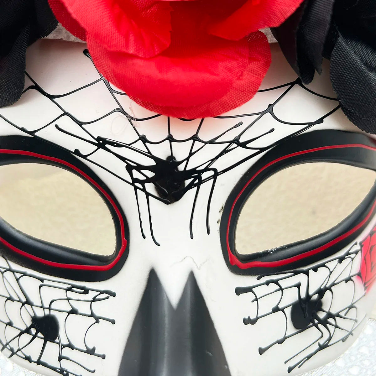 Dames Masquerade gezichtsmasker met bloemen