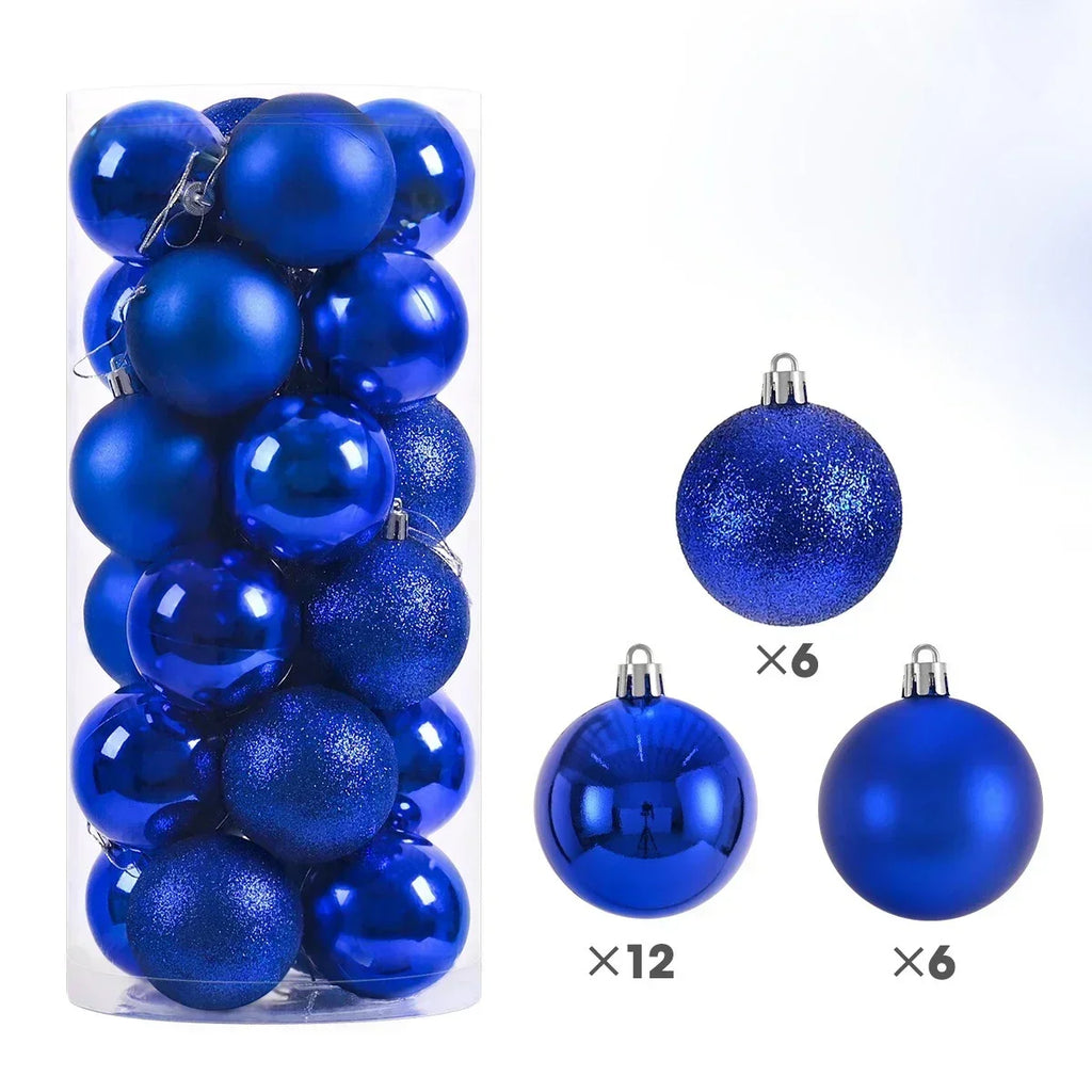 24 stuks 3cm / 4cm / 6cm Kerstballen