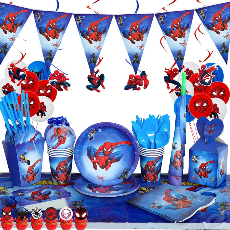 Spiderman verjaardags decoratie
