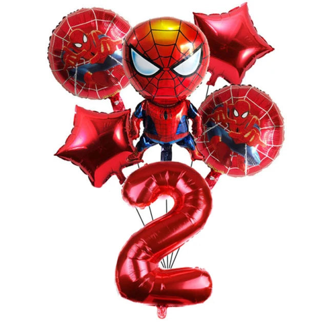 Spiderman Feestset met servies,ballonnen en decoratie