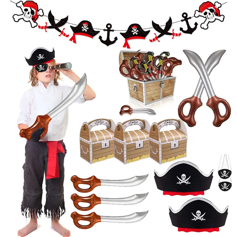 Piraten verkleed set voor kinderfeestje