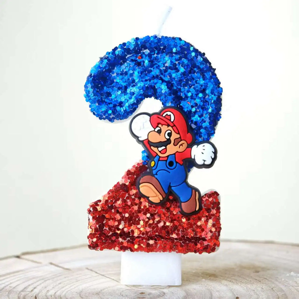 Mario & Luigi verjaardags kaarsen