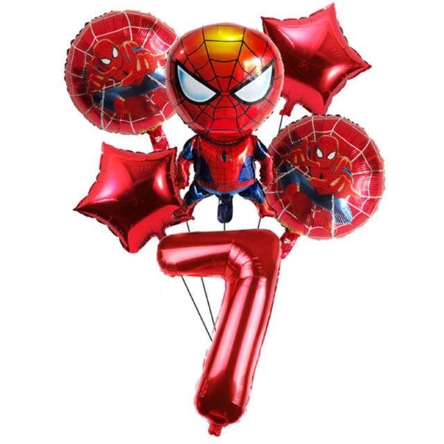 Spiderman Feestset met servies,ballonnen en decoratie