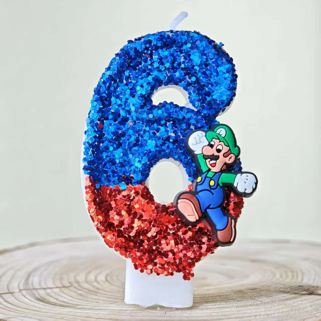 Mario & Luigi verjaardags kaarsen