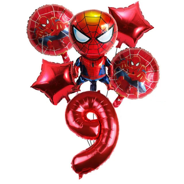 Spiderman Feestset met servies,ballonnen en decoratie