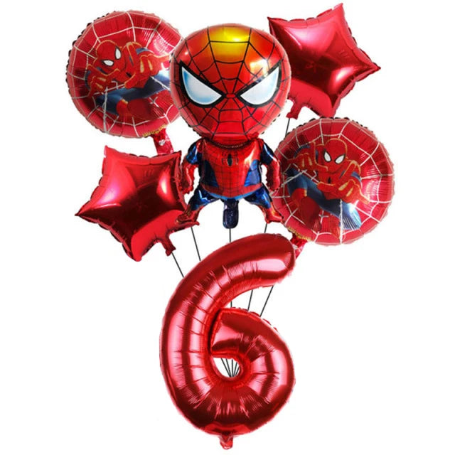 Spiderman Feestset met servies,ballonnen en decoratie