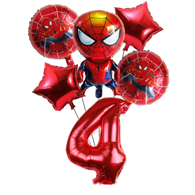 Spiderman Feestset met servies,ballonnen en decoratie