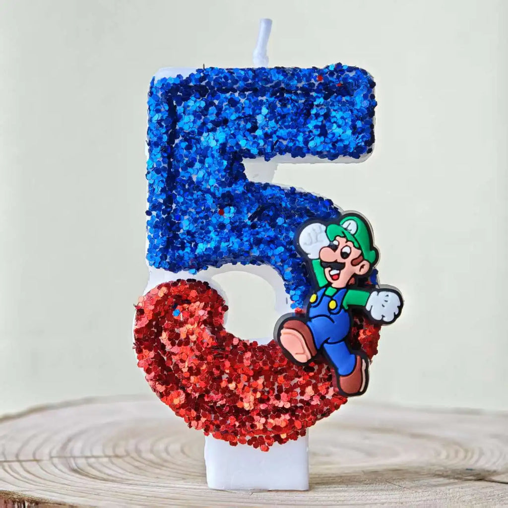 Mario & Luigi verjaardags kaarsen