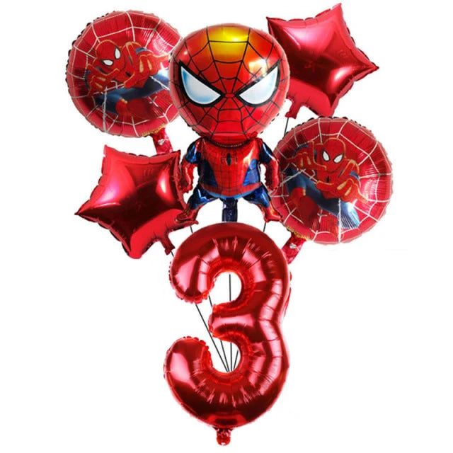 Spiderman Feestset met servies,ballonnen en decoratie