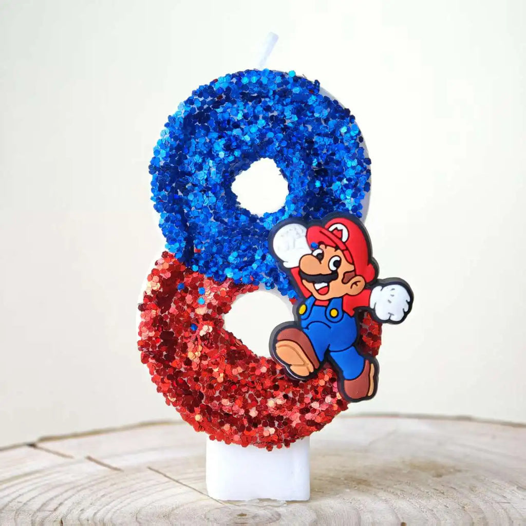 Mario & Luigi verjaardags kaarsen